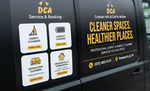 DCA Cleaning Solutions service van