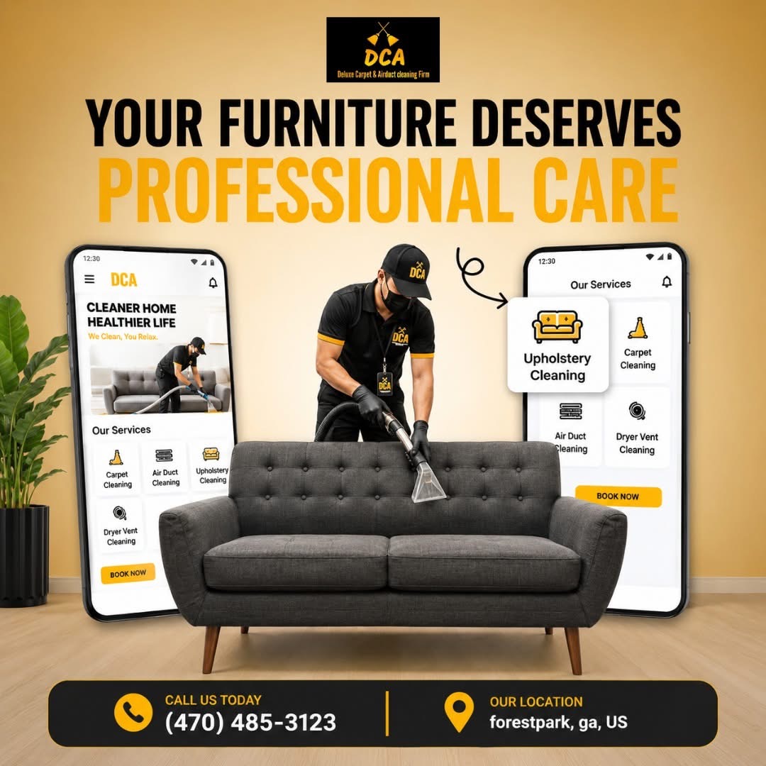 Professional upholstery cleaning for a living room sofa